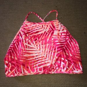 Aerie high neck bikini top